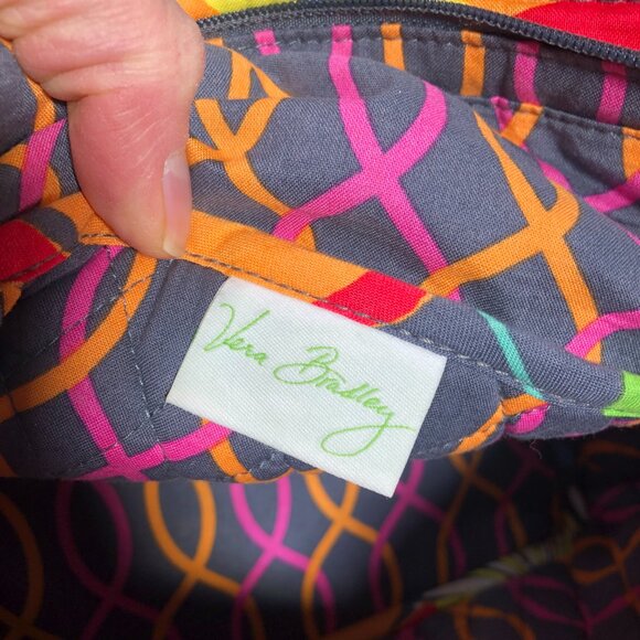 Vera Bradley Medium Tote Purse Bag with Trifold Wallet Jazzy Blooms Retired 2013 - Picture 6 of 10